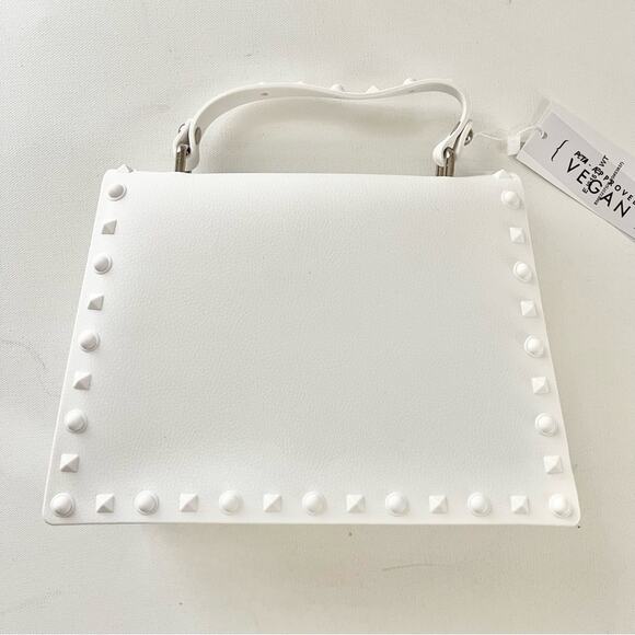 Emperia Studded Jelly Crossbody Bag White - Picture 2 of 2